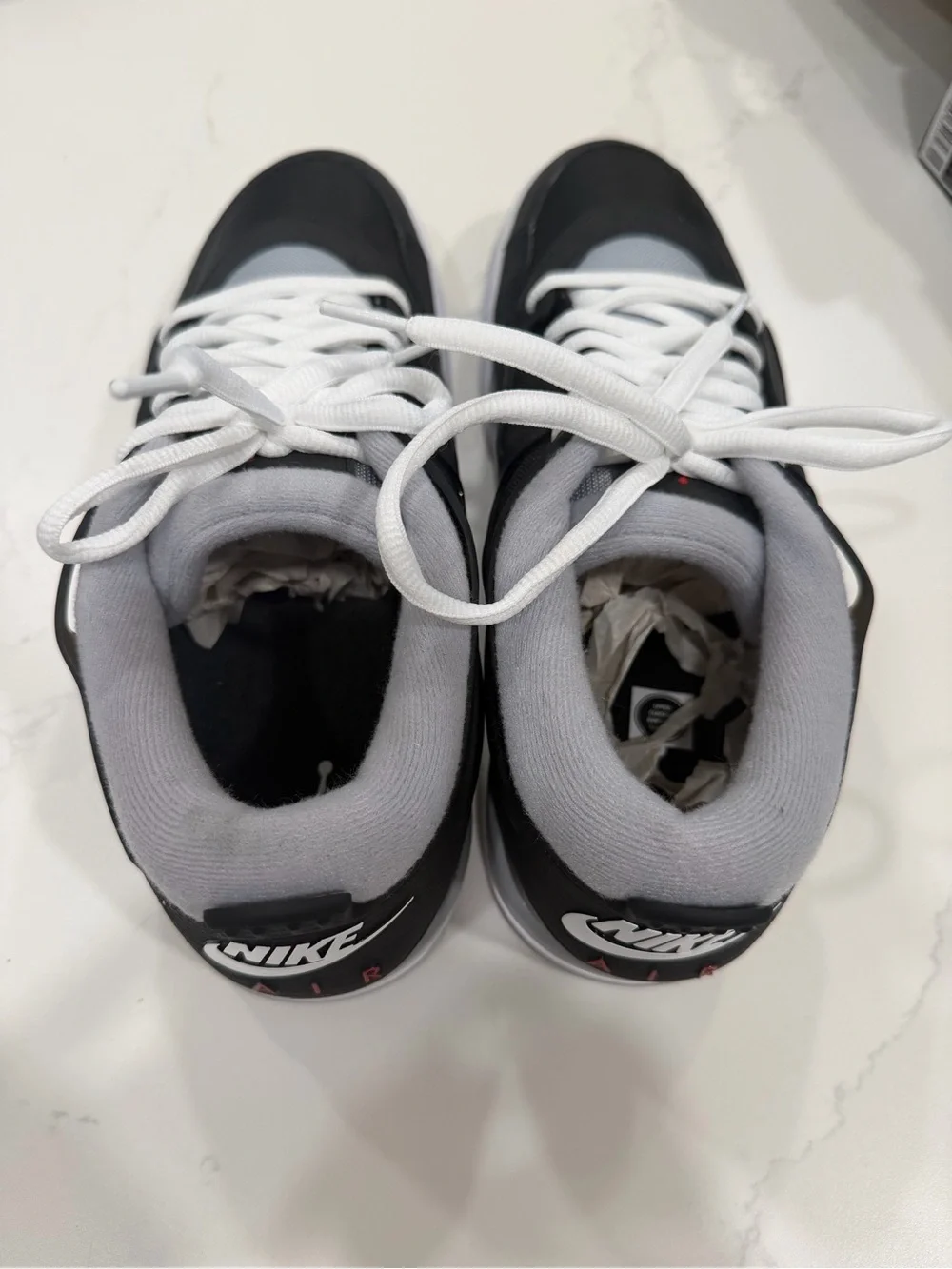Air Jordan Nike 4RM PRM Men’s Black, Gray and White Low-Top Sneakers